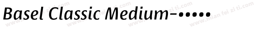 Basel Classic Medium字体转换